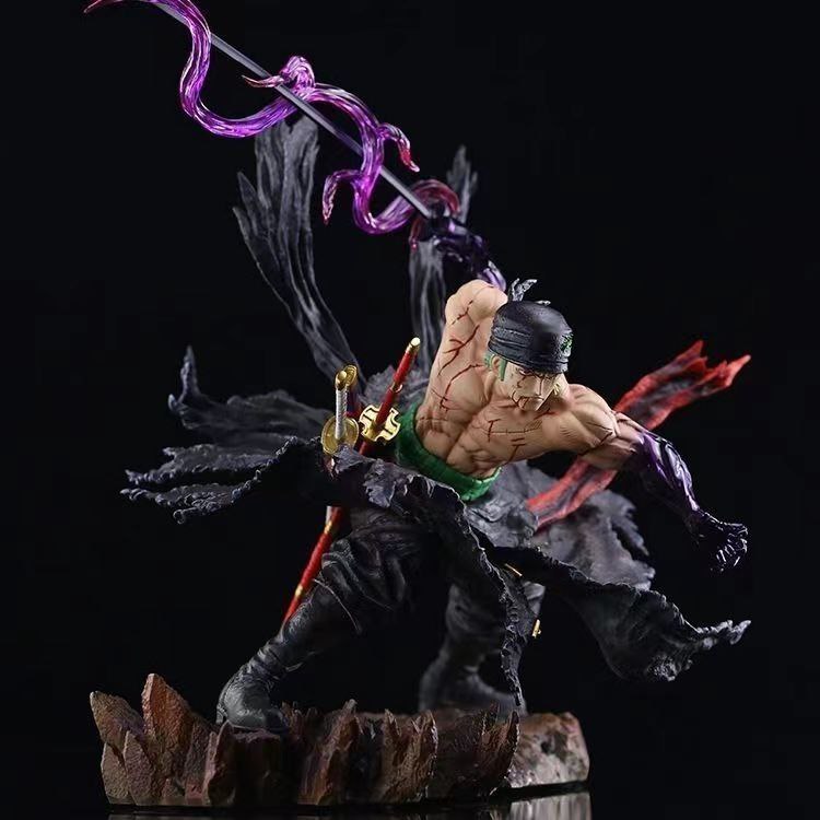 One Piece Figure IU STUDIO break series 01 Bloodstained Zoro Double Head Sculpt GK Premium Version