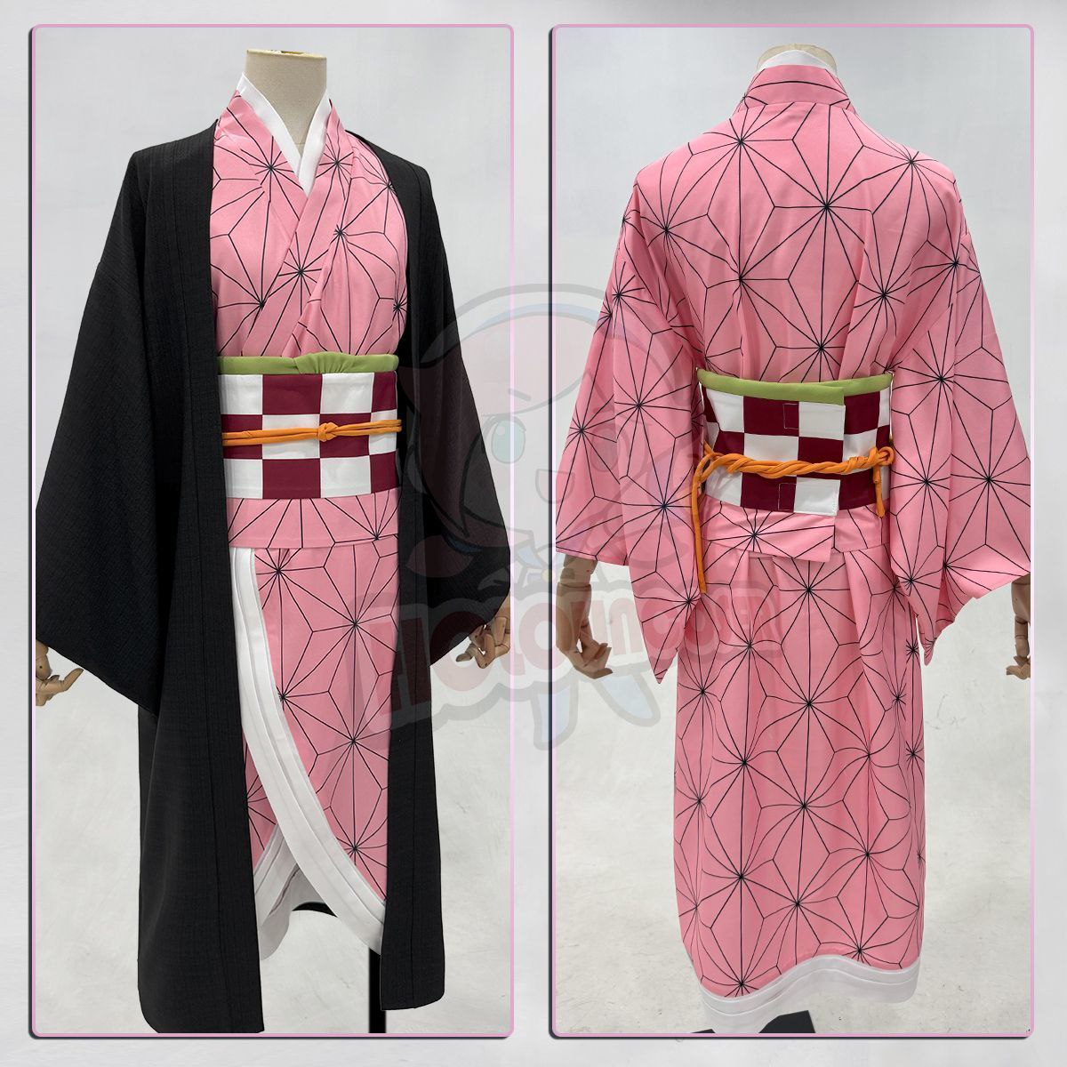 HOLOUNCOSER Xiao Ou's Demon Slayer Nezuko Kamado Cosplay Costume