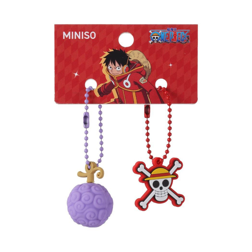 MINISO One Piece series Devil Fruit 3D double-pack keychain/bag charm