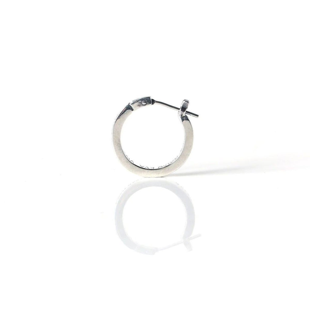 Classic hoop earrings with letter pattern and distressed finish, inspired by the anime character Kaworu Yoneyama. Suitable for both men and women.