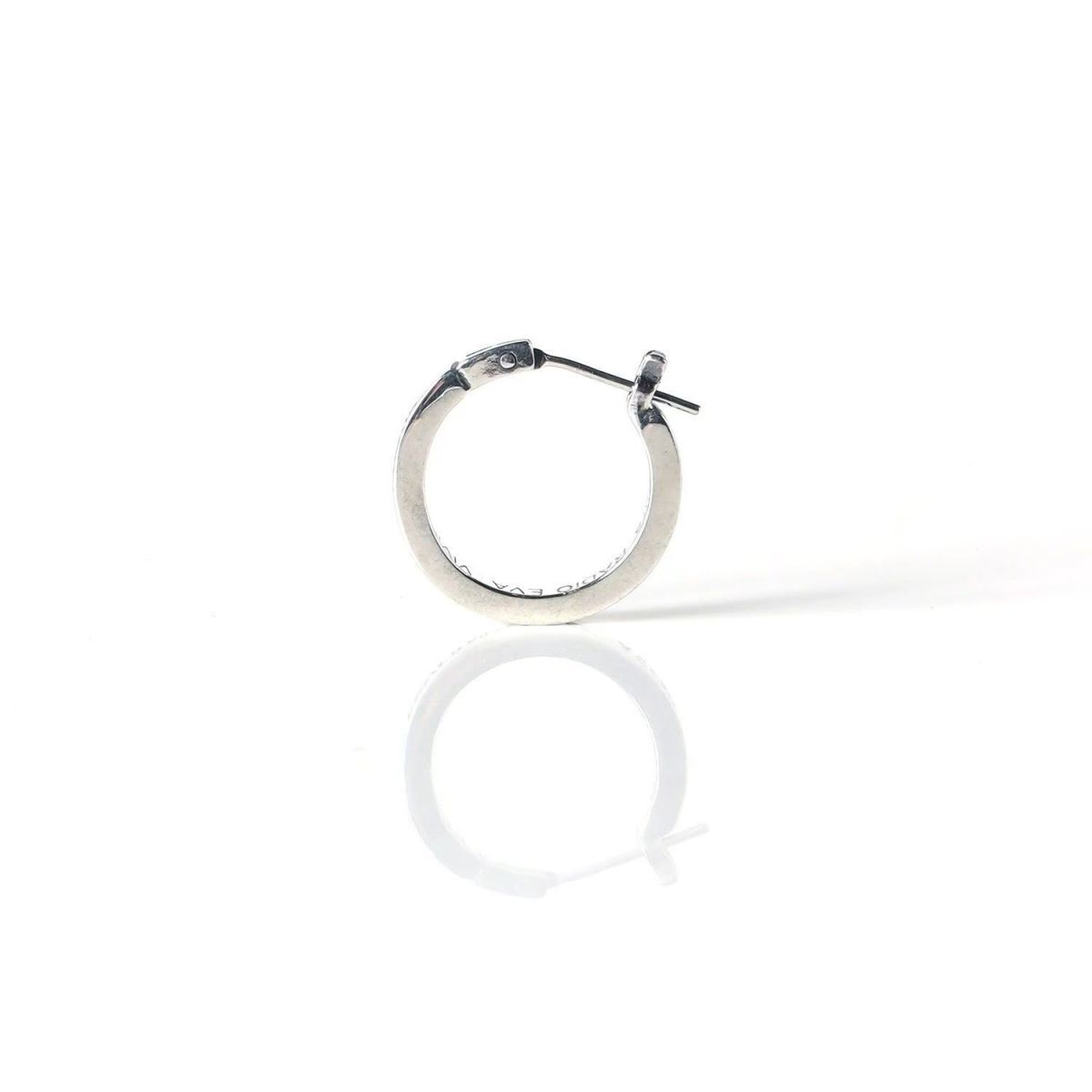 Classic hoop earrings with letter pattern and distressed finish, inspired by the anime character Kaworu Yoneyama. Suitable for both men and women.