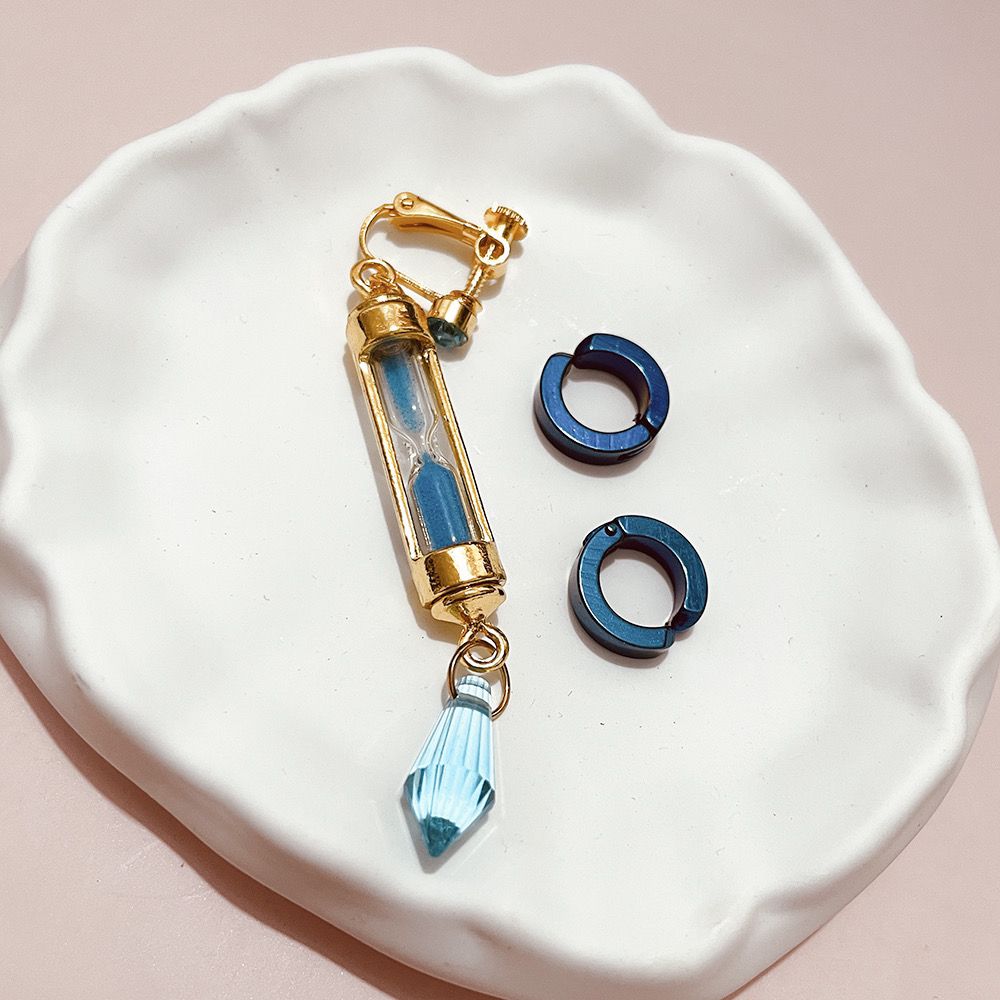 Anime Vanitas's Diary Hourglass Ear Clips, Vanitas Earrings, Best Friend/Couple/Cosplay/Birthday Gift