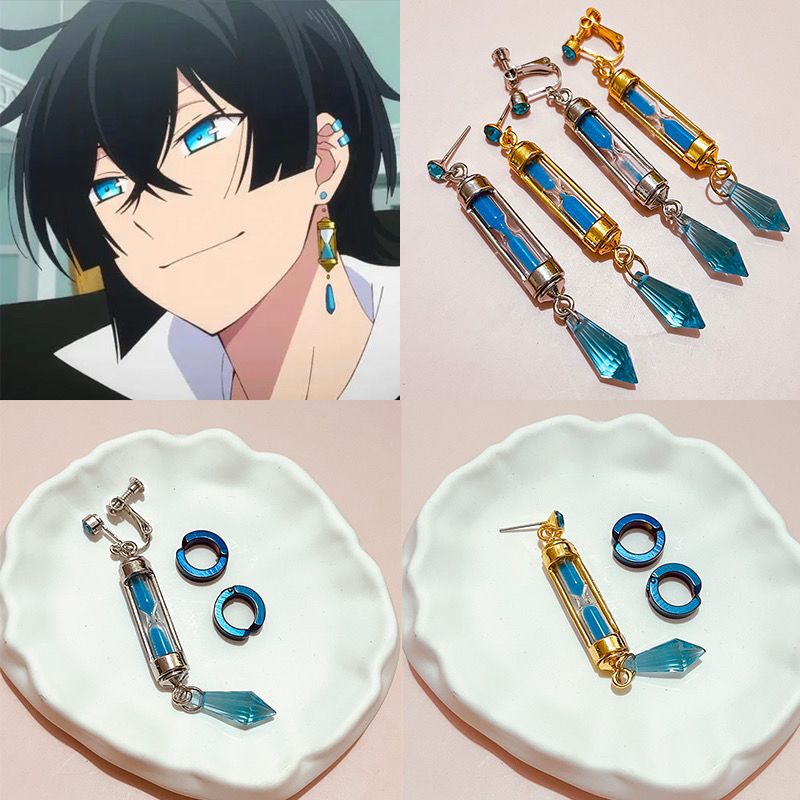 Anime Vanitas's Diary Hourglass Ear Clips, Vanitas Earrings, Best Friend/Couple/Cosplay/Birthday Gift