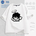 NASA x Death Note Short-Sleeve T-Shirt, Unisex, Summer Loose Fit, Casual, Couple Style, Trendy INS Top