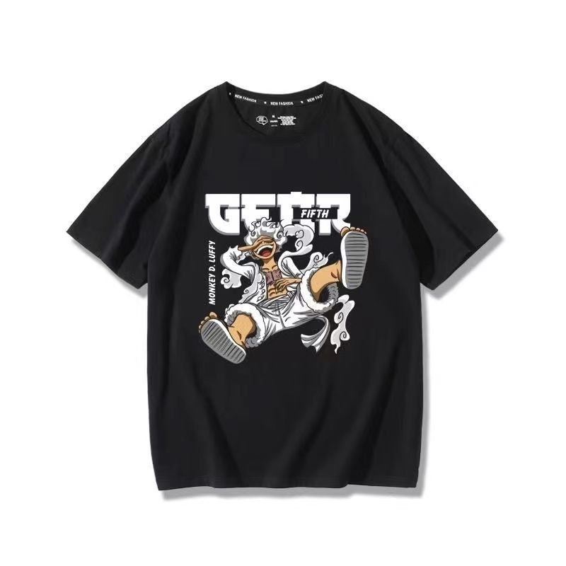 One Piece Luffy Gear 5 Clothing Nika Luffy T-shirt, Summer 2023 New Style, Unisex Short-Sleeve