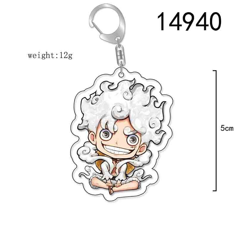 One Piece Nika Luffy keychain, high-quality anime merchandise, perfect as a gift for friends or besties.