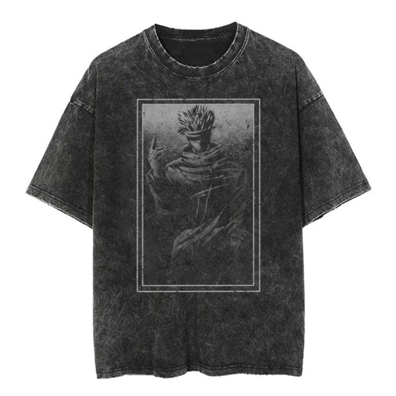 2025 New Distressed T-Shirt, Women's Retro Cotton T-Shirt, Street Style Legend T-Shirt, Unisex Loose Fit Luxury