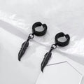 Men's earrings, high-end style, niche trendy men's earrings, no piercing, cool and stylish single earring clip-on earrings for men.