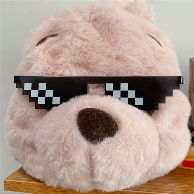 UV-protective mosaic glasses, quirky sunglasses for anime, disco, funny sunglasses, party glasses