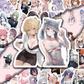 120pcs cute and sexy anime-style stickers for decorating journals and notebooks.