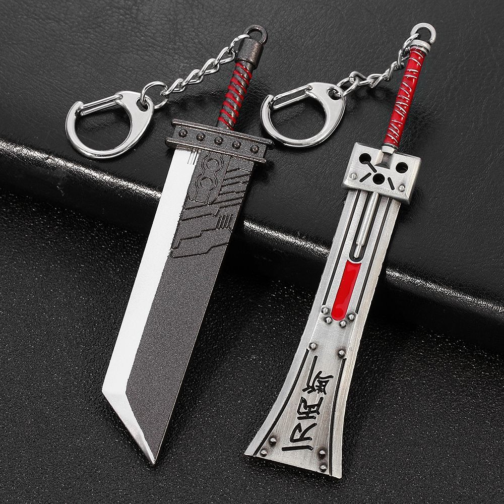 Final Fantasy Destruction Sword Metal Keychain Weapon Charm Game Peripheral Keychain Car Backpack Charm