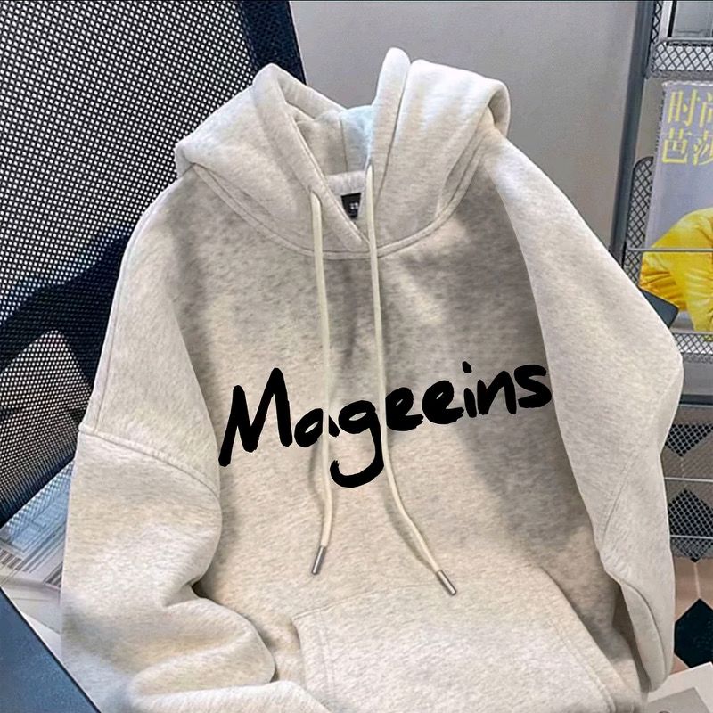 American-style heavyweight anime hoodie with fragrant floral print, trendy hooded sweatshirt for couples.