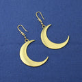 [Naruto] Hinata Hyuga cosplay moon earrings, Hinata black wedding dress cosplay anime earrings