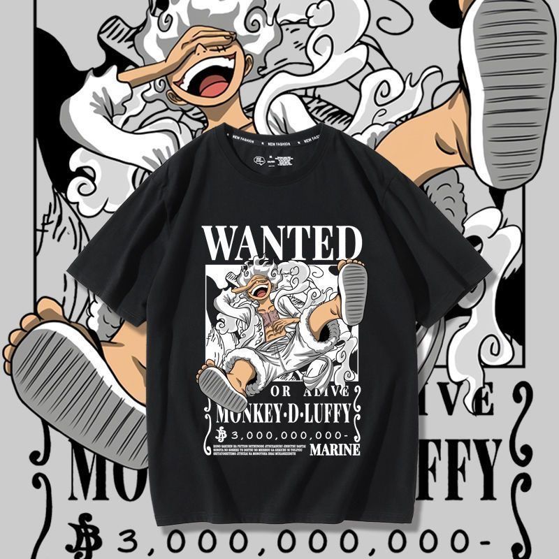 One Piece Luffy Gear 5 Clothing Nika Luffy T-shirt, Summer 2023 New Style, Unisex Short-Sleeve