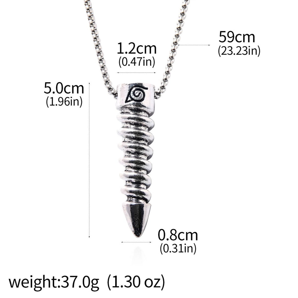 2025 Naruto to Boruto Necklace with Uzumaki Boruto Leaf Bullet Head Halloween Anime Cosplay Accessory