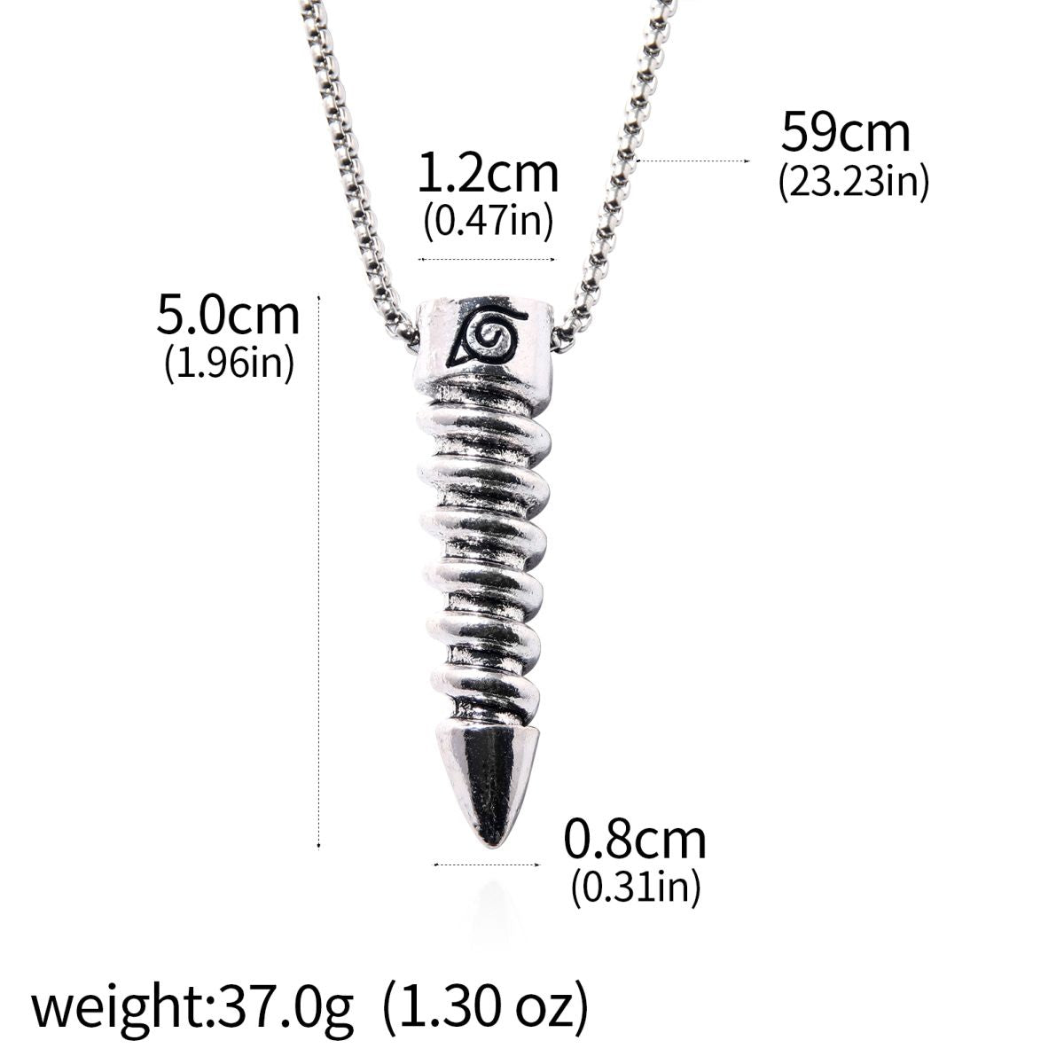 2025 Naruto to Boruto Necklace with Uzumaki Boruto Leaf Bullet Head Halloween Anime Cosplay Accessory