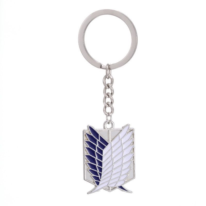 Wings of Liberty Attack On Titan keychain Eren pendant anime merchandise Legion backpack charm ornament
