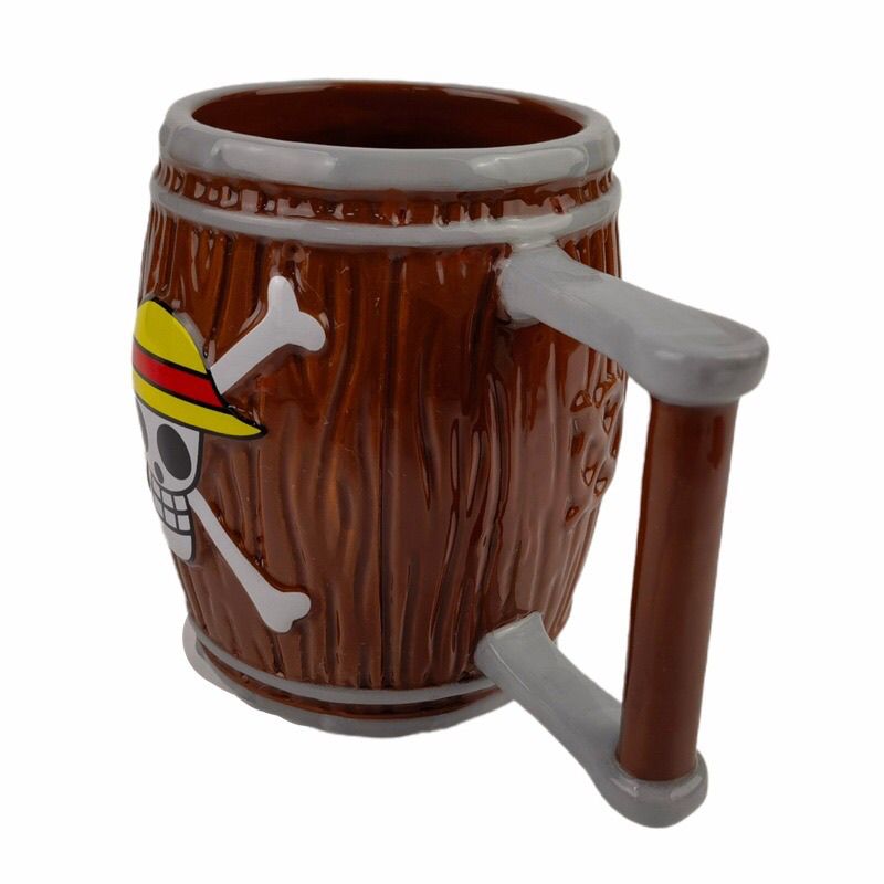 New cross-border product: One Piece wooden barrel ceramic mug, retro wood grain large capacity mug, beer mug, small wine glass Cup