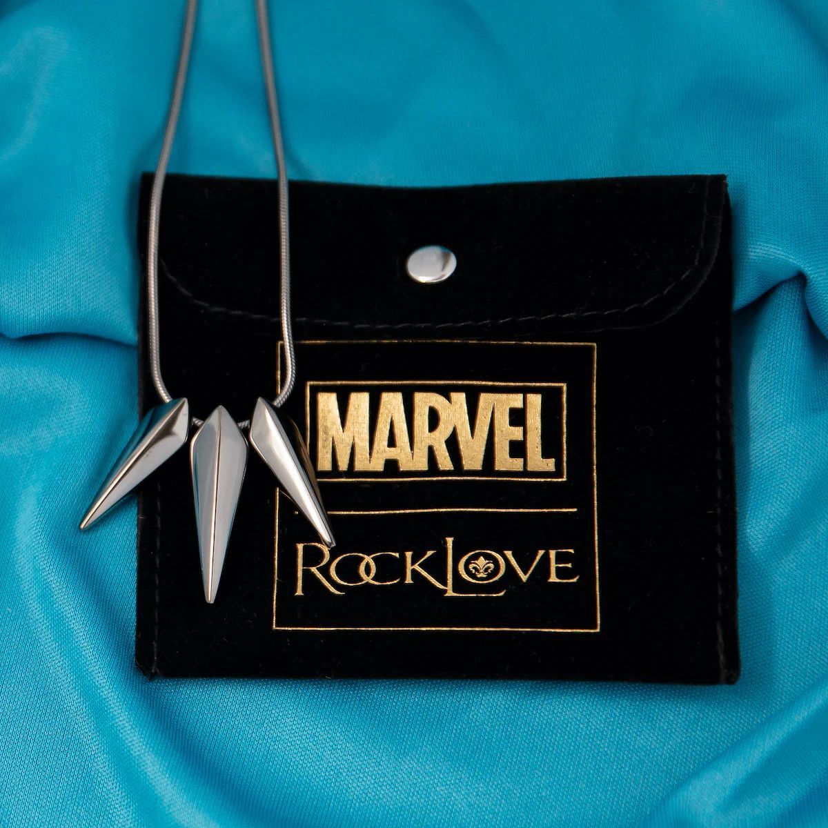 Black Panther 2 Wakanda Forever S925 Silver Claw Necklace Rocklove Marvel Merchandise Same Style Hoodie Chain Choker