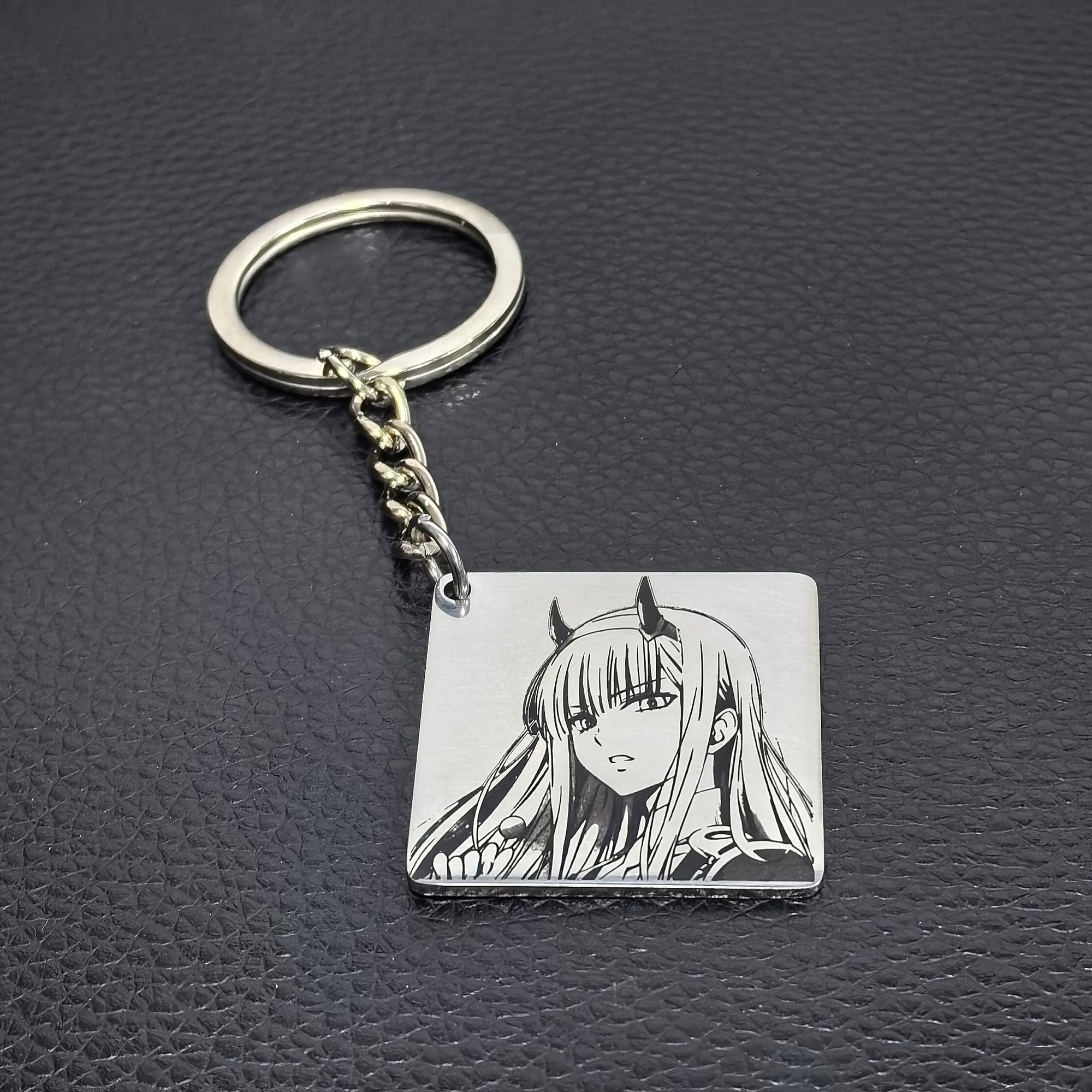 Zero Two Anime Keychain Customization DARLINGFRANXX Peripheral Charm, Niche Anime/Anime Style, Instagram