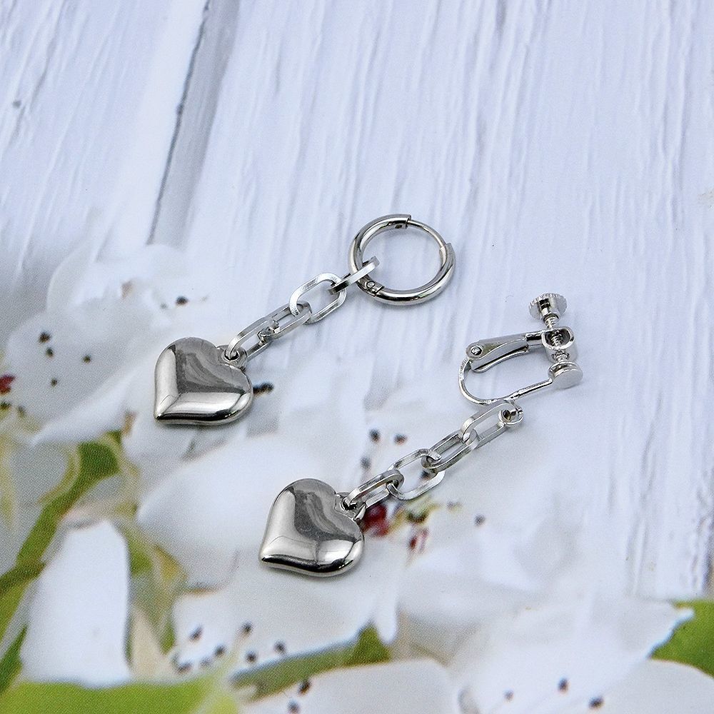 Death Note (Anime) Ryuk Cosplay Earrings - Heart-Shaped Clip-on Earrings - DEATH NOTE RYUK Merchandise