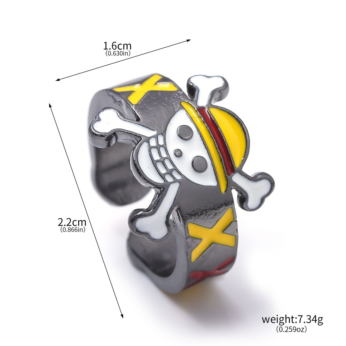 Popular One Piece Straw Hat Pirates Rings - Unique Luffy, Zoro, Sanji, Nami, Robin, and Chopper Cosplay Rings