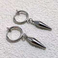 Niche Erza cosplay earring clips, street style stainless steel cone earring clips for couples without pierced ears, a perfect gift for Qixi Festival (Chinese Valentine's Day).