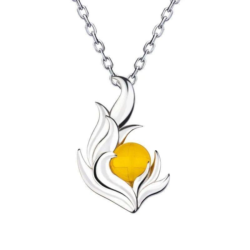 Naruto collaboration official necklace pendant Nine-Tails Naruto 2D anime peripheral cartoon gift 2022