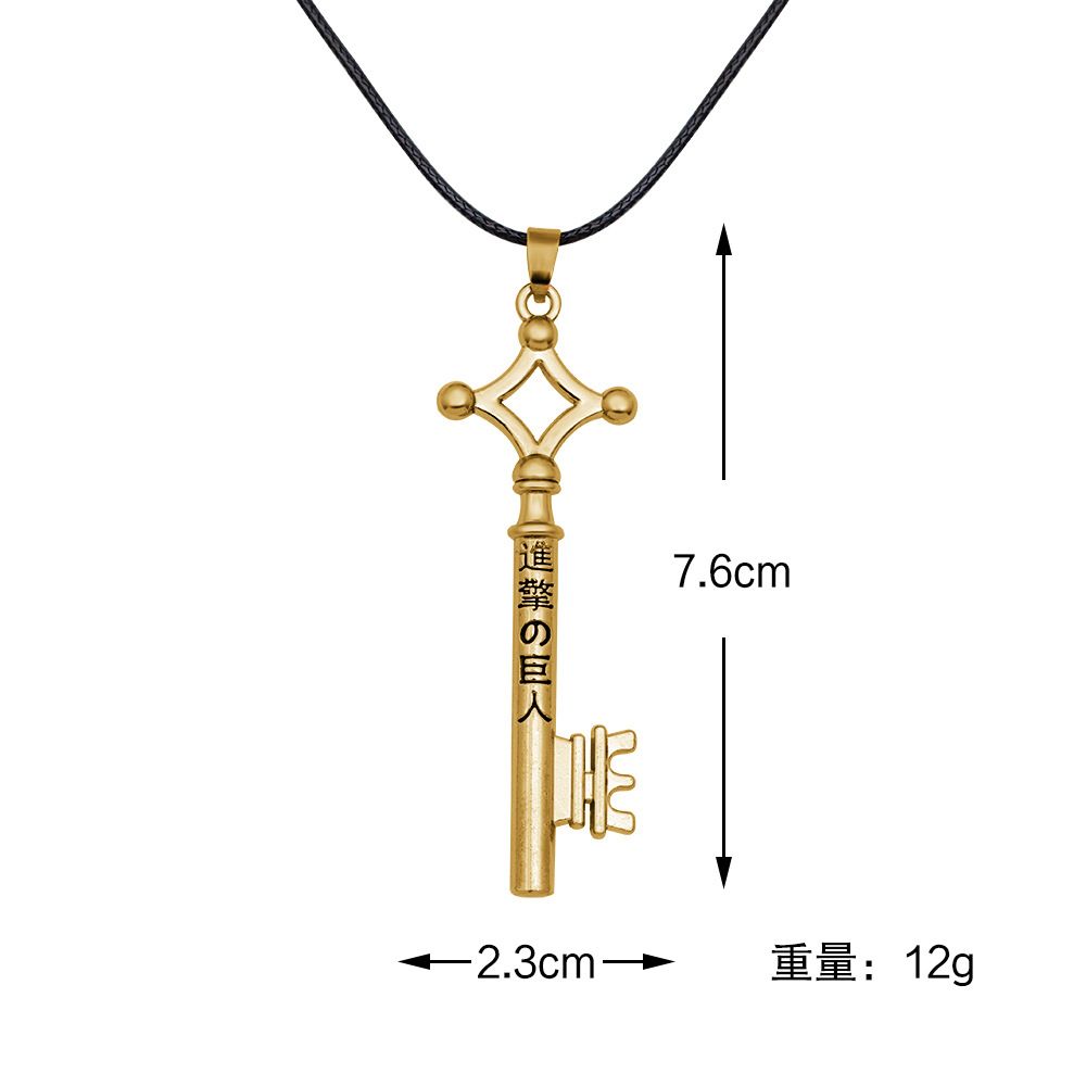 Attack on Titan Eren key pendant necklace sweater chain wholesale anime merchandise