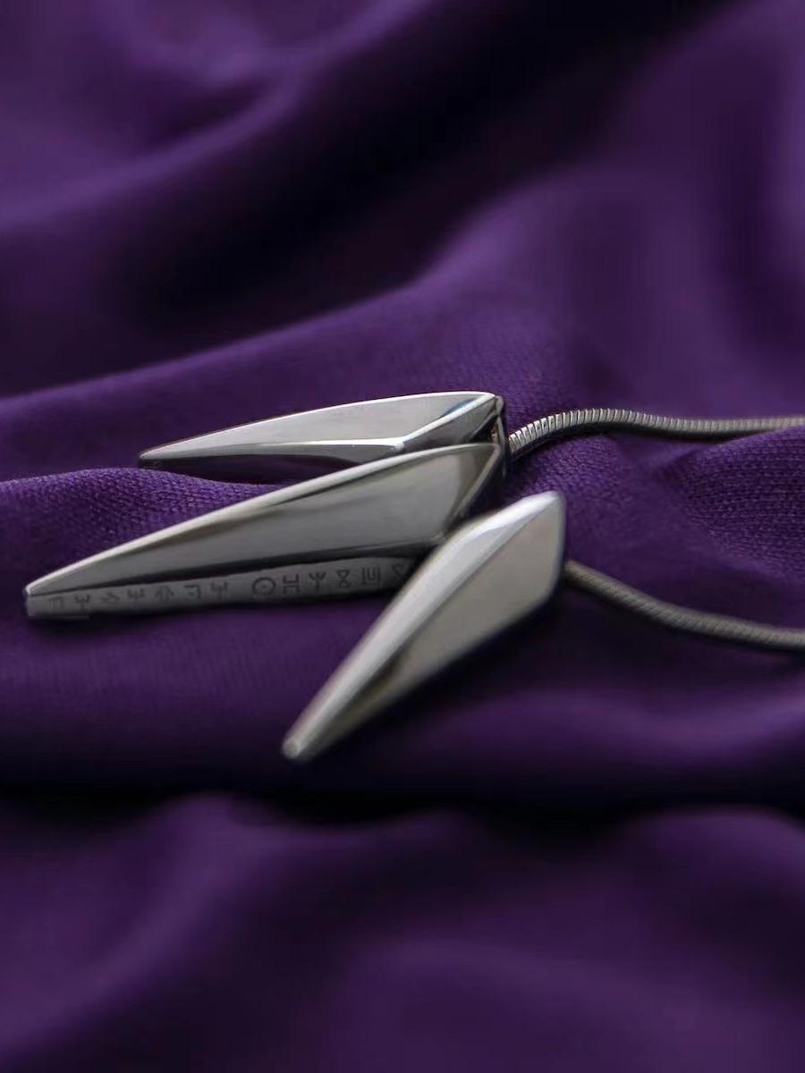 Black Panther 2 Wakanda Forever S925 Silver Claw Necklace Rocklove Marvel Merchandise Same Style Hoodie Chain Choker