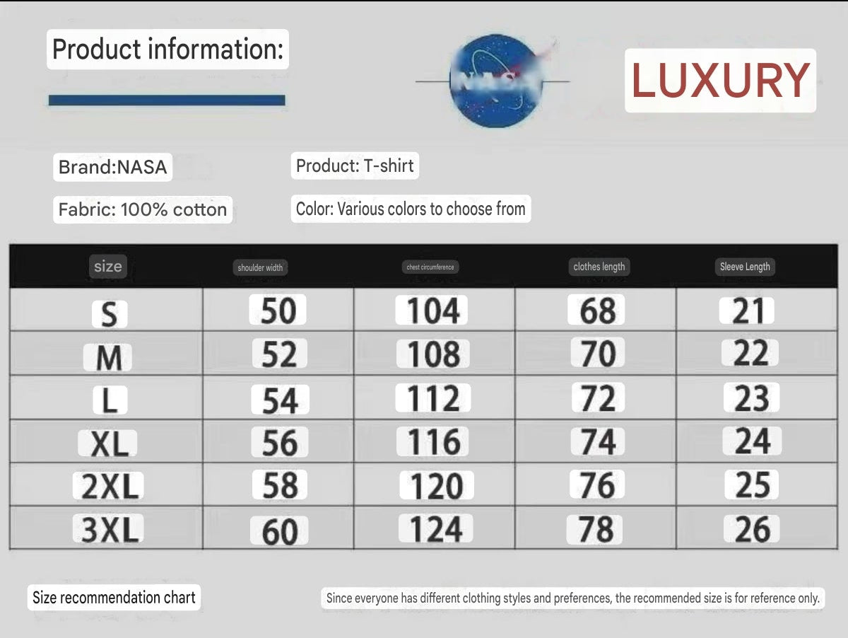 NASA Collaboration with Japanese Cartoon Frieren Pure Cotton Short-Sleeve T-Shirt, Unisex Summer Trendy Loose Fit Versatile Top