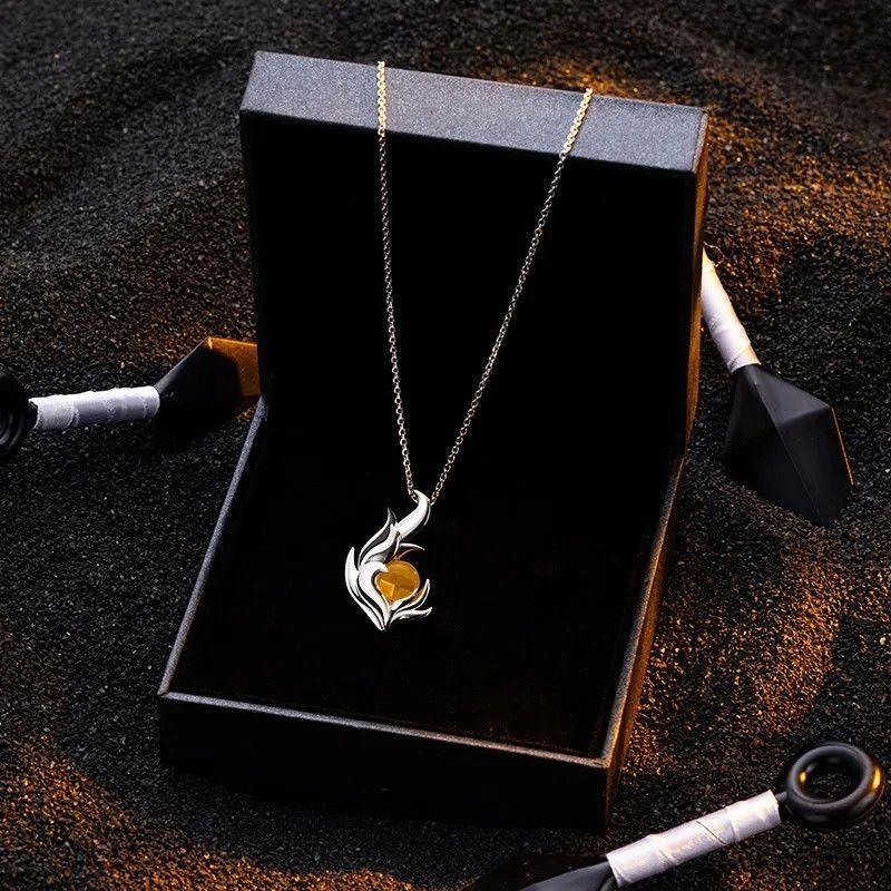 Naruto collaboration official necklace pendant Nine-Tails Naruto 2D anime peripheral cartoon gift 2022