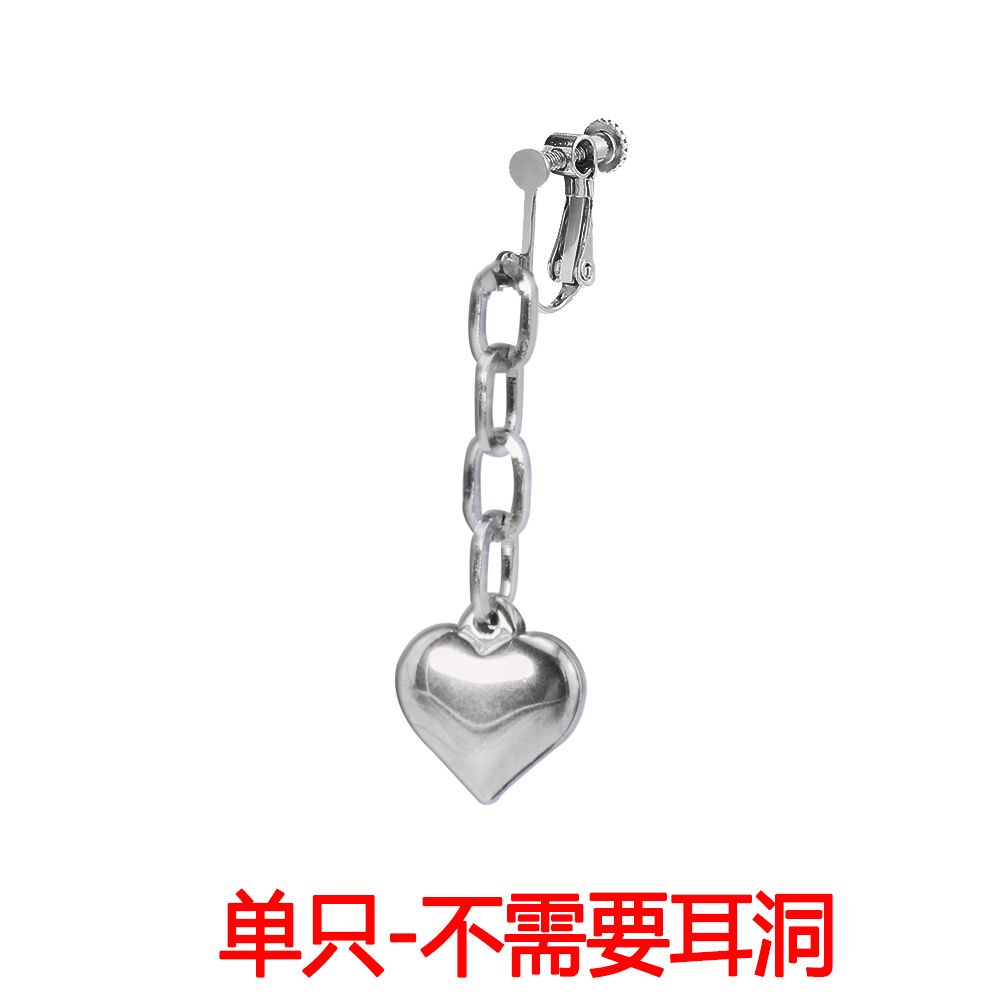 Death Note (Anime) Ryuk Cosplay Earrings - Heart-Shaped Clip-on Earrings - DEATH NOTE RYUK Merchandise