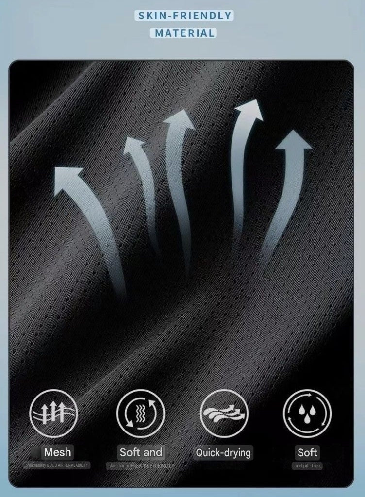 Men's summer vest, ice silk, quick-drying, breathable, mesh, plus size, trendy, versatile, suitable for sports, leisure, fitness, basketball.