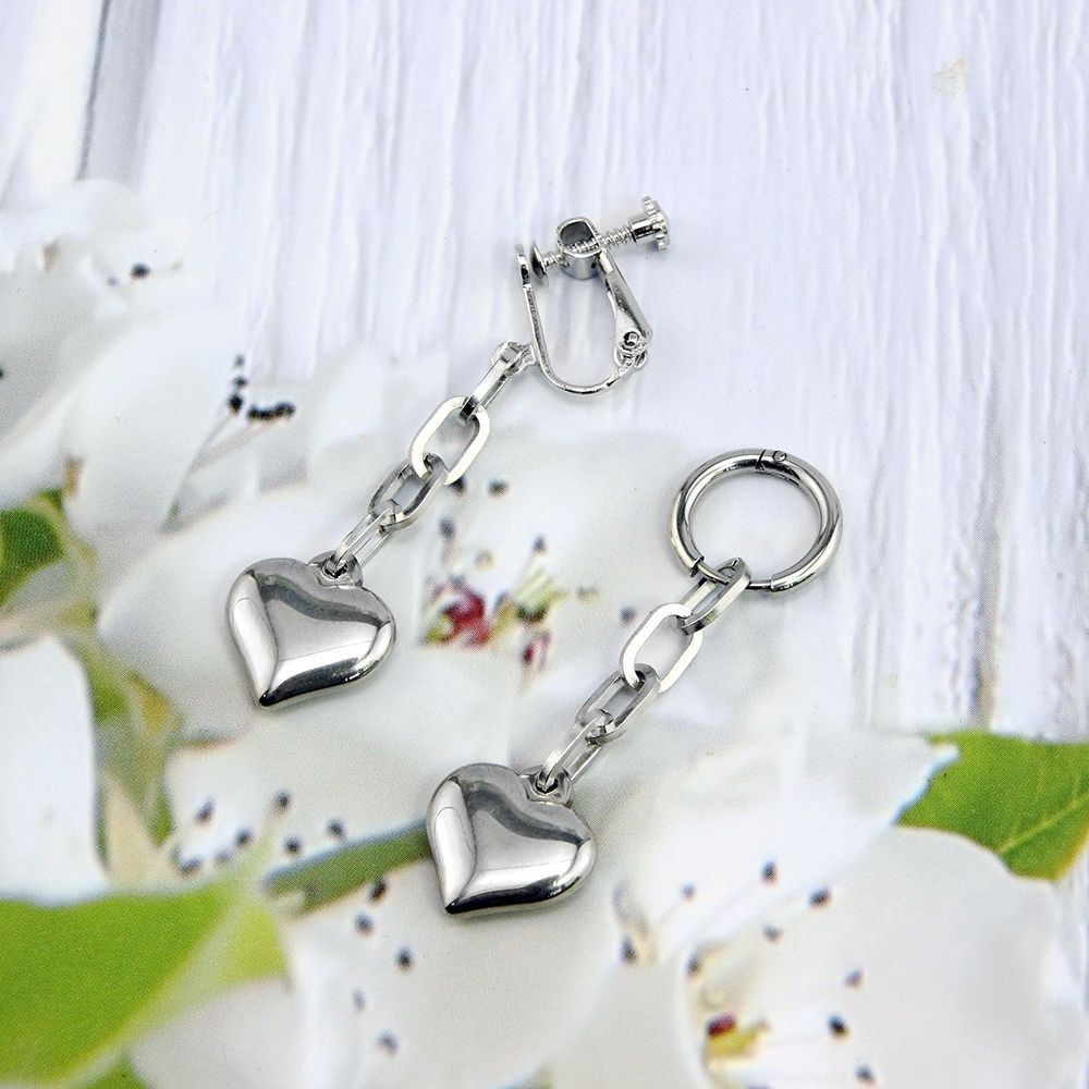 Death Note (Anime) Ryuk Cosplay Earrings - Heart-Shaped Clip-on Earrings - DEATH NOTE RYUK Merchandise