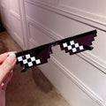 UV-protective mosaic glasses, quirky sunglasses for anime, disco, funny sunglasses, party glasses