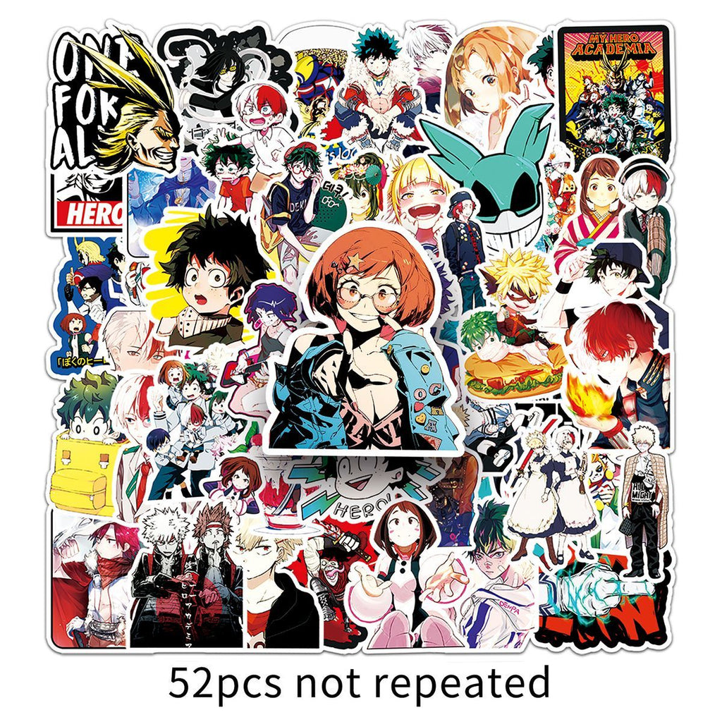 50 Creative and Fun Cartoon Decorative Phone Cases, Luggage Cases, Helmets, and DIY Graffiti Stickers from Japn Anime