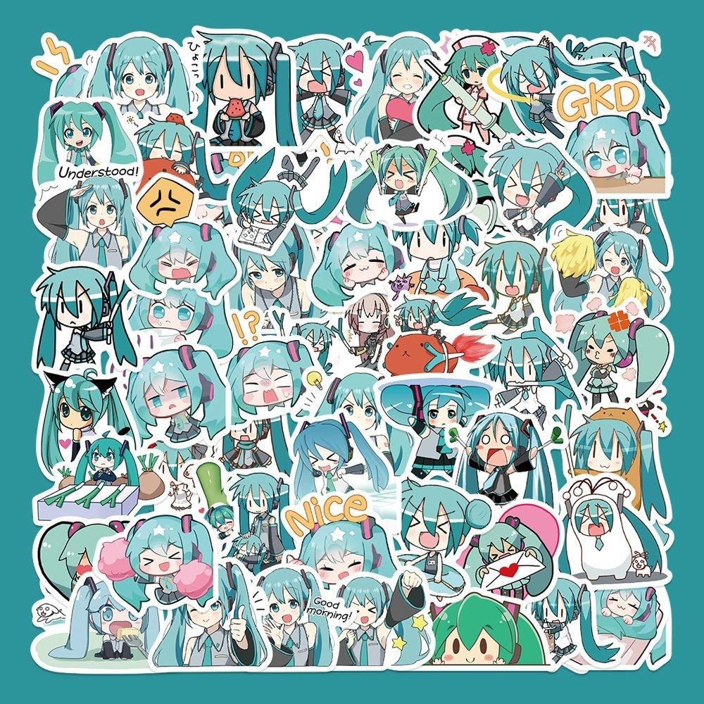 100pcs Japan Anime stickers, anime character decorations, waterproof stickers for notebooks, suitcases, and phone cases.