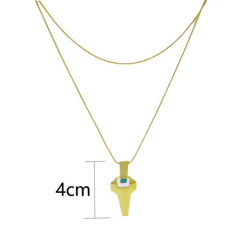 Cyberpunk Edgerunner runner Davia's necklace, cross fluorescent pendant necklace, wholesale.