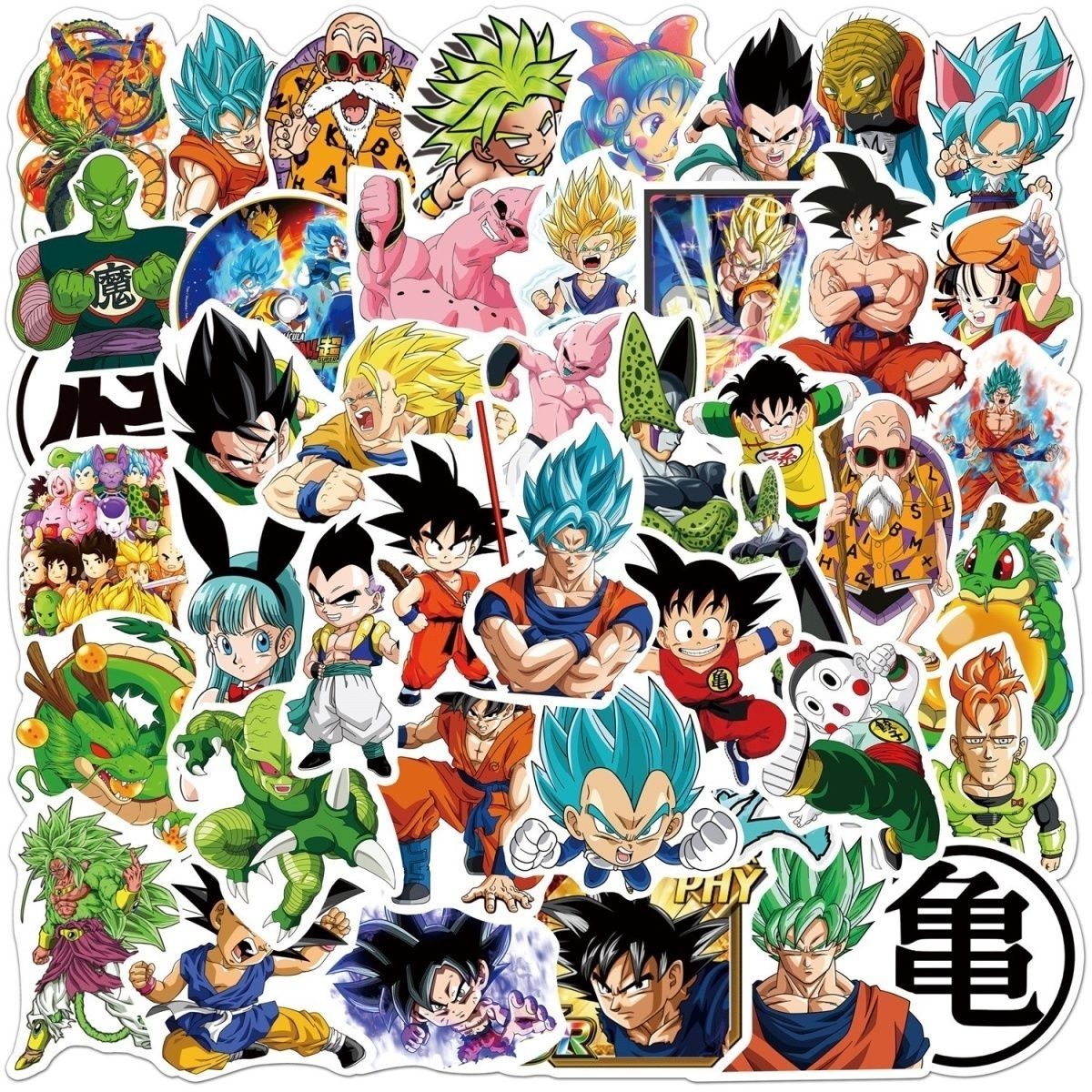 100pcs Japan Anime stickers, anime character decorations, waterproof stickers for notebooks, suitcases, and phone cases.