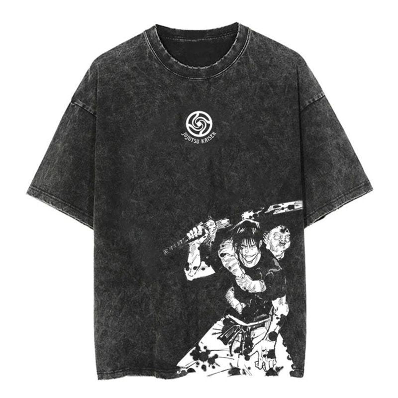 2025 New Distressed T-Shirt, Women's Retro Cotton T-Shirt, Street Style Legend T-Shirt, Unisex Loose Fit Luxury