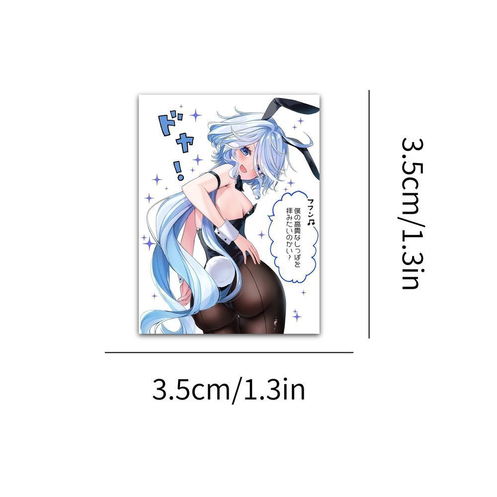 63pcs sexy cartoon anime game character stickers by Fu Ningna for decorating journals, notebooks, and desktops.