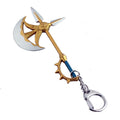 Anime Merchandise: Seven Deadly Sins Escanor Weapon Keychain, 2D Metal Gift Charm
