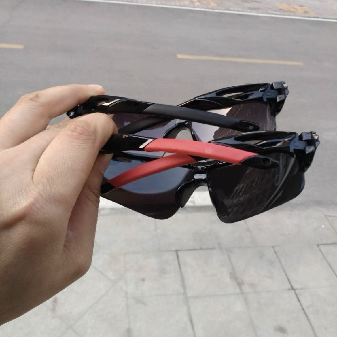 Cycling, running, marathon glasses, sports sunglasses, outdoor sunglasses, windproof, UV protection goggles, hiking glasses