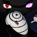 ABS resin collector's edition Naruto light-up Sharingan mask, cosplay prop for Uchiha Obito/Tobi.